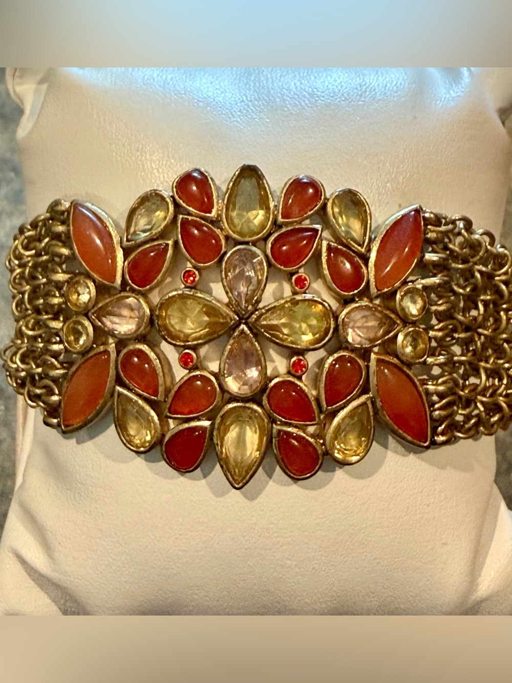 Kenneth Cole Goldtone Natural Stone Bracelet